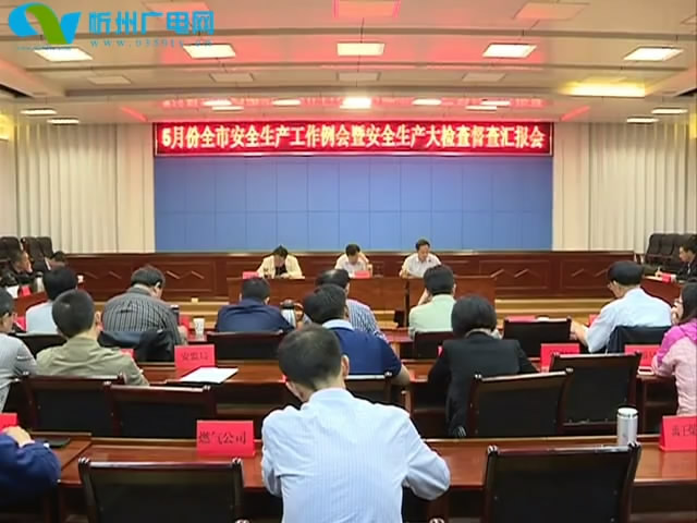 我市召开安全生产大检查督查汇报会