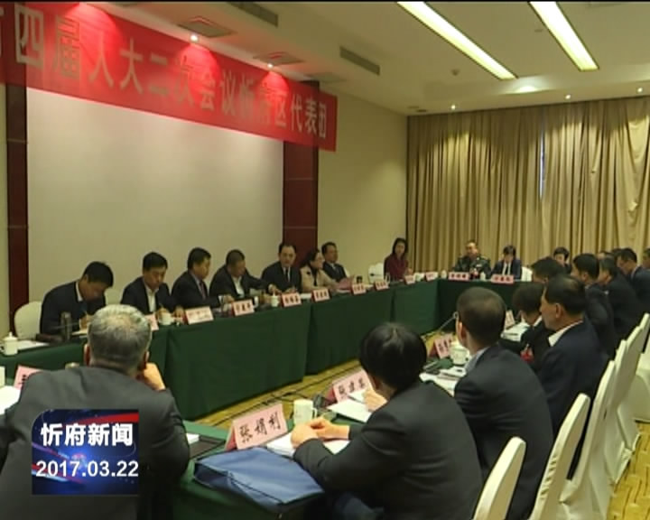 市委书记李俊明参加市四届人大二次会议忻府区代表团分团审议