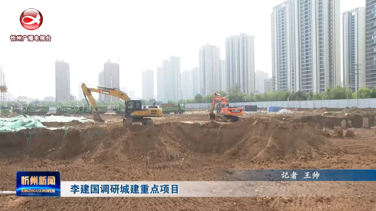 李建国调研城建重点项目​